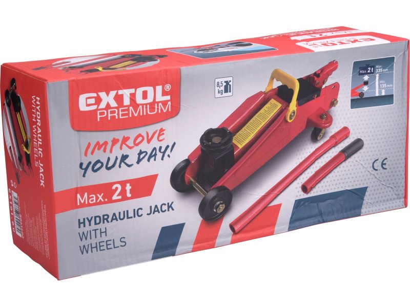 EXTOL PREMIUM 8861400 zvedák hydraulický pojízdný 2t Obrázek