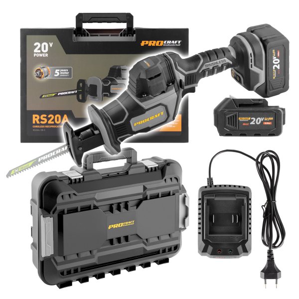 PROCRAFT RS20A-1B-C aku pila ocaska bezuhlíková Industrial LiIon 20V 4Ah