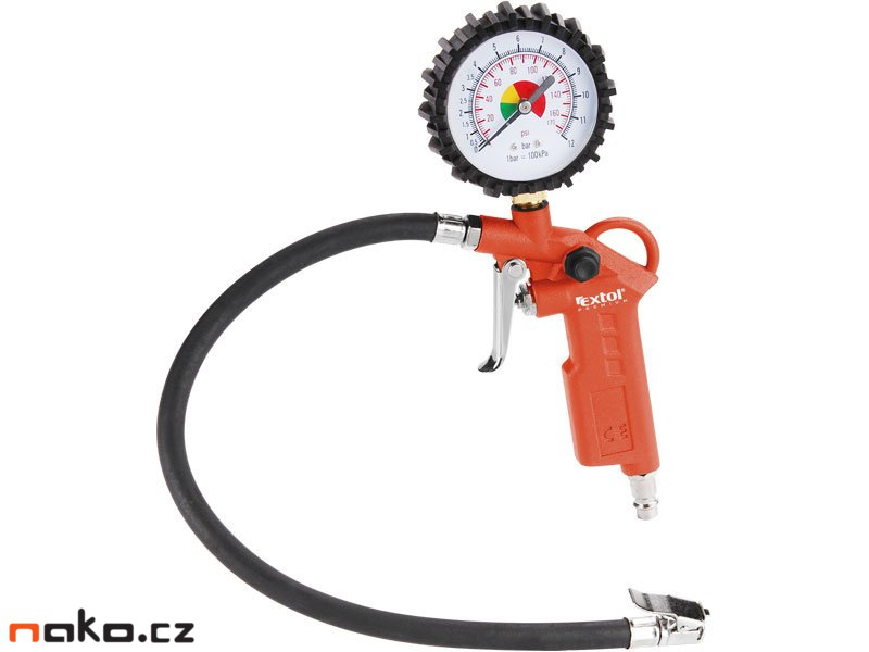 EXTOL PREMIUM RP 120 pneuhustič s manometrem, do 8bar , 8865064 Obrázek