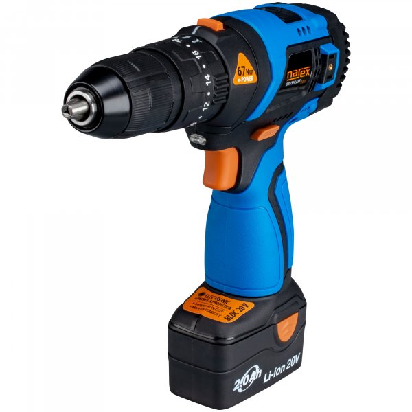 NAREX ASP 202-2B (2x2Ah) bezuhlíková aku příklepová vrtačka - 67 Nm Obrázek