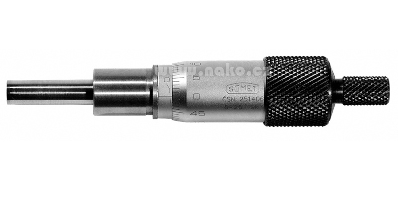 Hlavice mikrometrická 0-25mm, 0,01mm 251407 SOMET