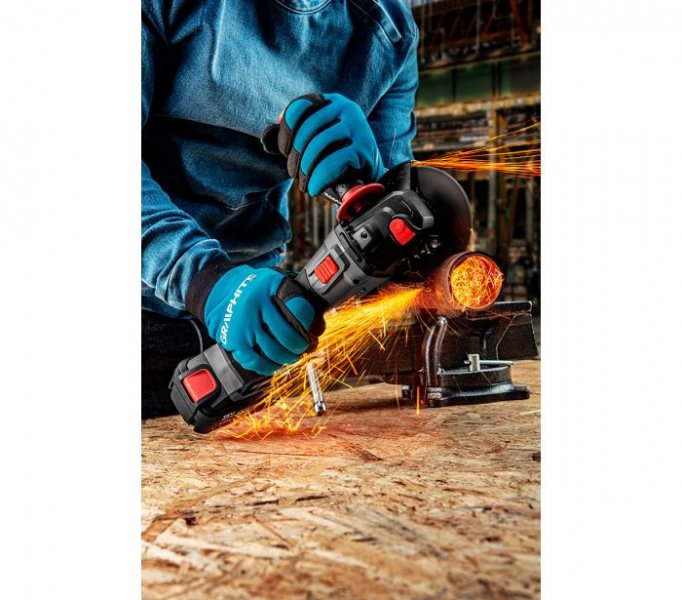 GRAPHITE ENERGY+ 58G026 bezuhlíková aku úhlová bruska LiIon bez baterie, 125mm Obrázek