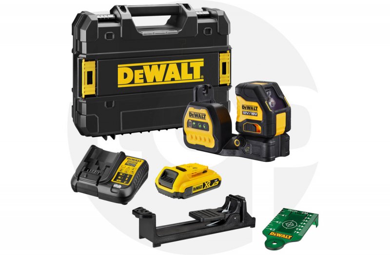 DeWALT DCE088D1G18 křížový laser zelený 12/18V 1x18V/2,0Ah v kufru Tstak Obrázek