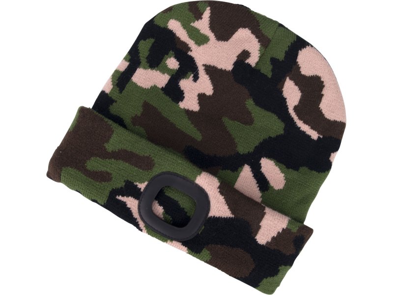 EXTOL LIGHT 43464 čepice s čelovkou 4x45lm nabíjecí USB univerzální velikost MASKÁČ Obrázek