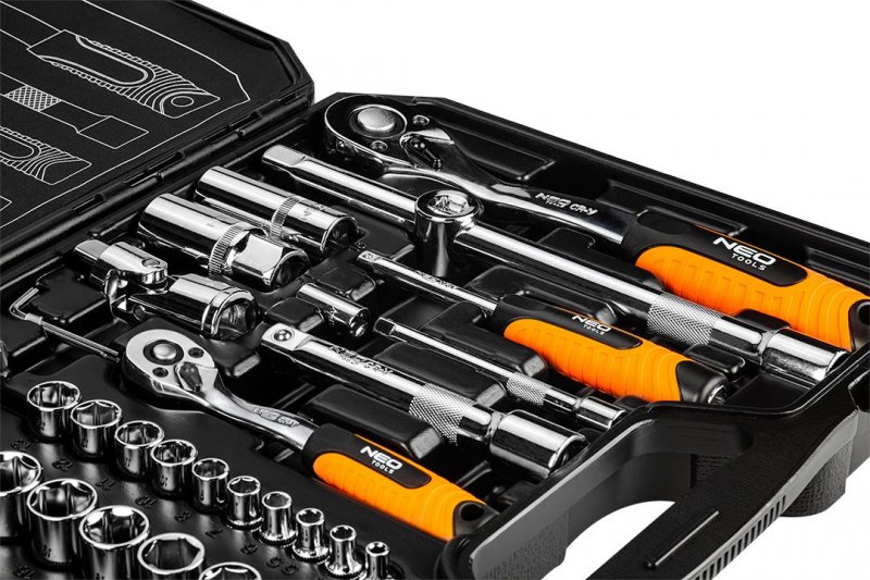 NEO TOOLS gola sada 1/4"+1/2" 73 dílů 08-673 Obrázek