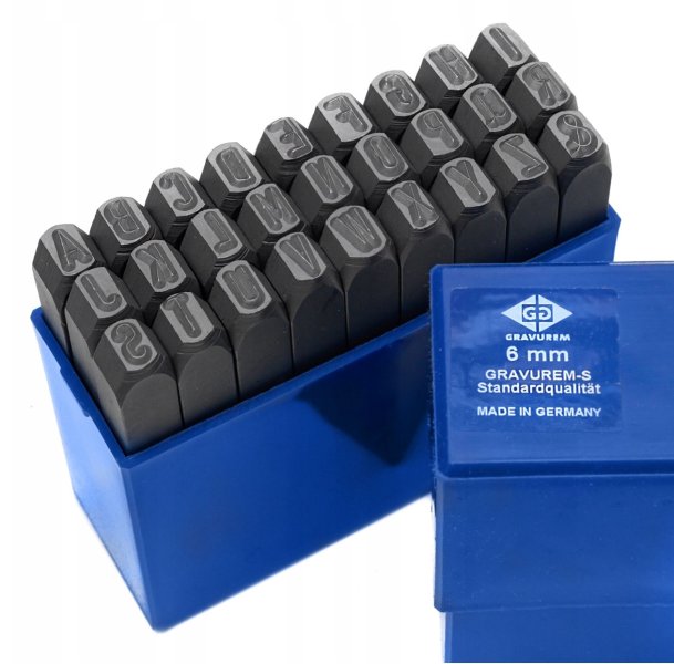 BETA razidla ABECEDA+&  6mm GRAVUREM-S