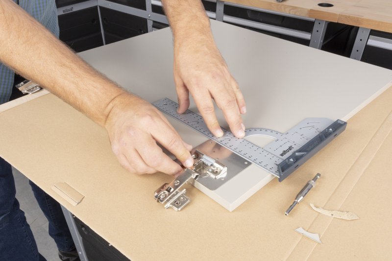 WOLFCRAFT 4658000 sada na opravu pantů – montážní desky Obrázek