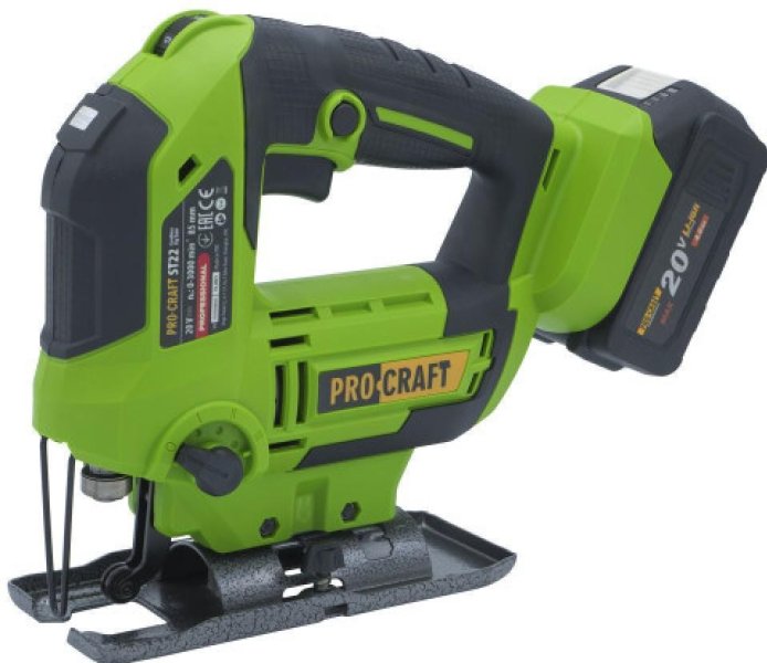 PROCRAFT ST22 aku přímočará pila bezuhlíková LiIon 20V bez aku Obrázek