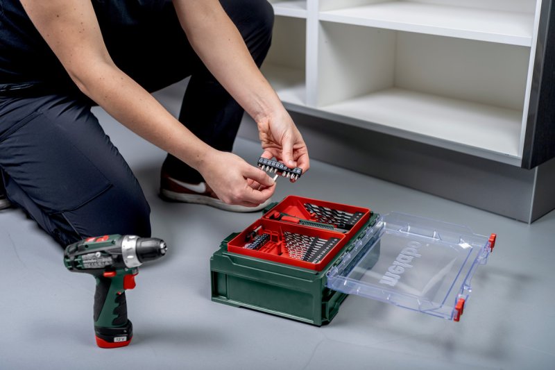 METABO PowerMaxx BS Basic Set aku šroubovák 12V 2x2Ah LiIon mobilní dílna 600092880 Obrázek