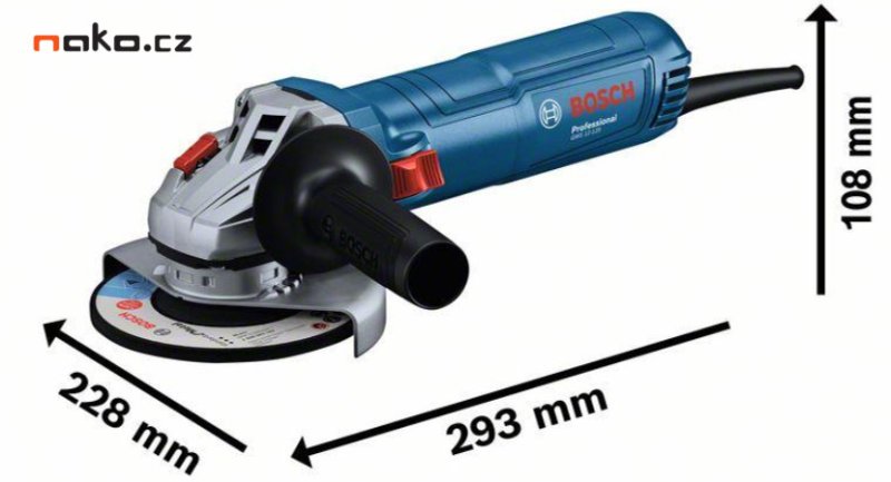 BOSCH GWS 12-125 úhlová bruska 125mm 1200W Professional 06013A6104 Obrázek
