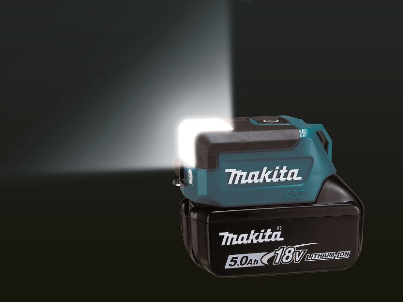 MAKITA DML817 aku LED svítilna a USB nabíjecí adaptér LiIon 18V LXT Obrázek