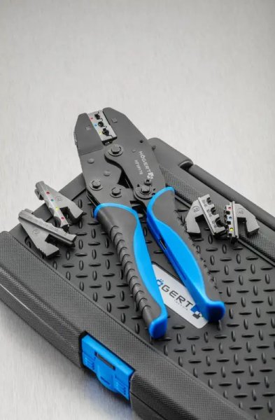 HOGERT HT1P176 kleště lisovací ráčnové s výměnnými čelistmi Obrázek