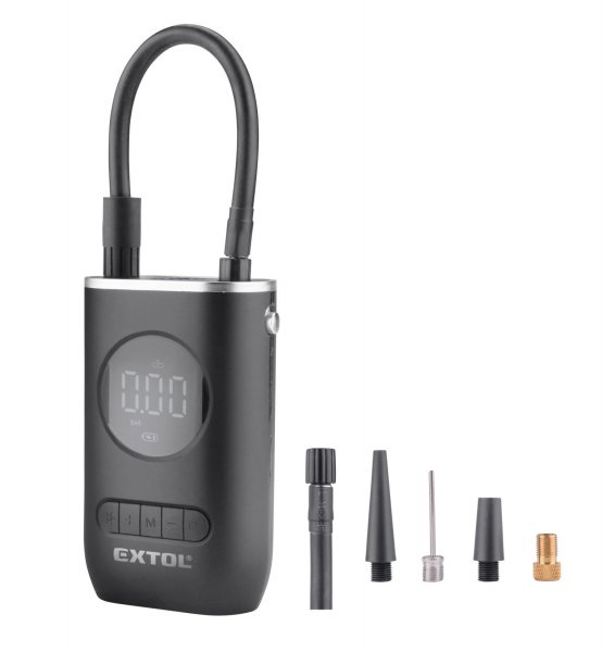 EXTOL PREMIUM 8891511 cestovní aku kompresor 10,8 bar USB nabíjení