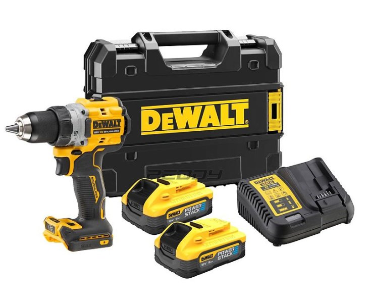 DeWALT DCD800H2T (2x5Ah) 18V vrtačka s dvojicí baterií PowerStack 5Ah Obrázek