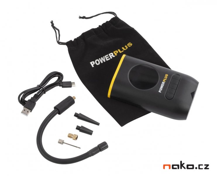 POWERPLUS POWX1710 aku kompresor 10bar 8V LiIon 2Ah Obrázek