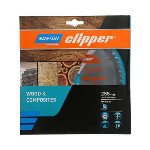 NORTON clipper 255x30mm 60z ATBneg pilový kotouč na dřevo a kompozit.mat. pro pokos.pily Obrázek