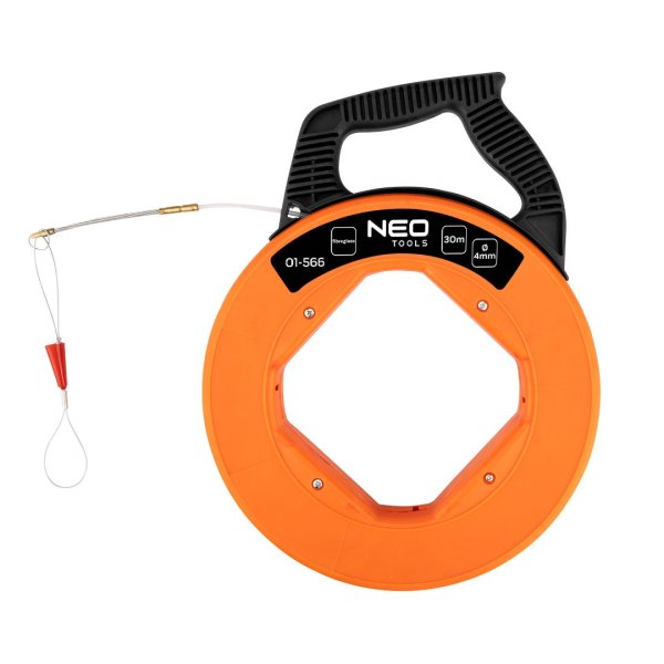 NEO TOOLS 01-566 elektrikářské protahovací pero 30m na kabely v bubnu