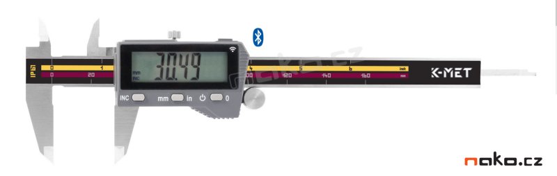 K-MET ICONIC Labo 6041-97-200 digitální posuvné měřítko 200mm, Bluetooth, IP67