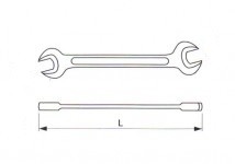 NAREX klíč maticový otevřený oboustranný 11x12mm, 230895 Obrázek
