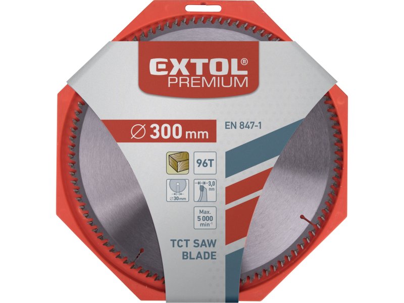EXTOL PREMIUM 8803248 pilový kotouč s SK plátky, 300x2,2x3,2x30mm, 96Z Obrázek