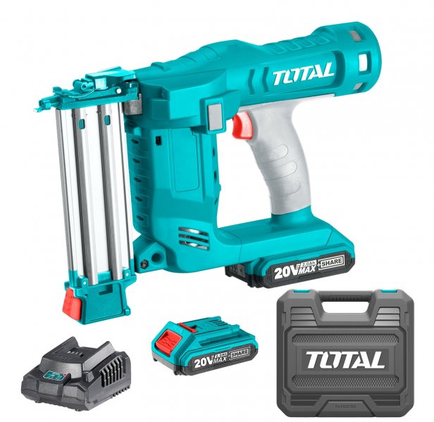 TOTAL TCBNLI2001 aku hřebíkovačka 2xLiIon 20V 2Ah, industrial P20S