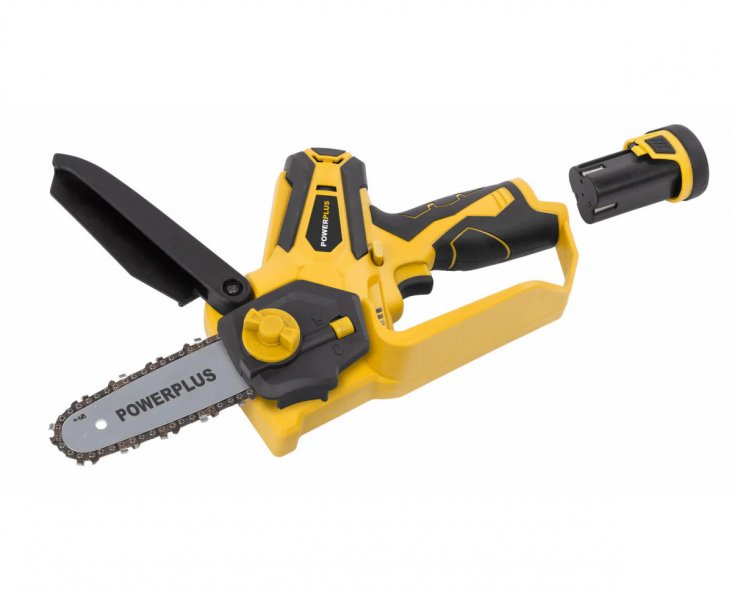 POWERPLUS POWXG1045 aku řetězová pila na větve 12V 2x 2Ah LiIon Obrázek