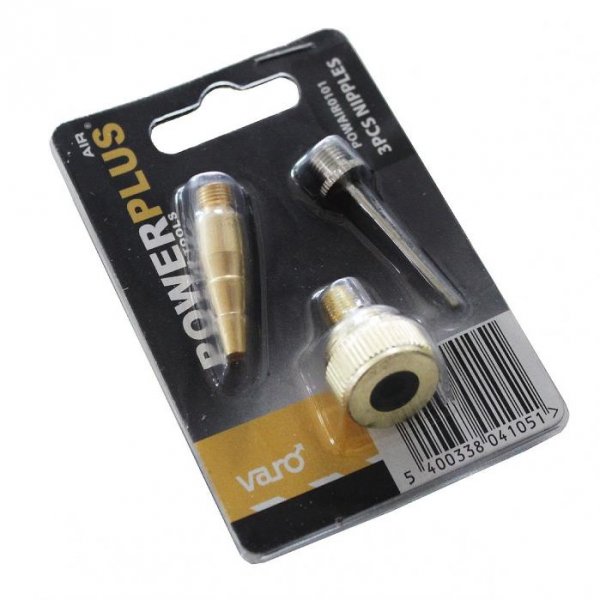 POWERPLUS POWAIR0101 souprava pneu adaptérů k pneuhustiči 3 díly Obrázek