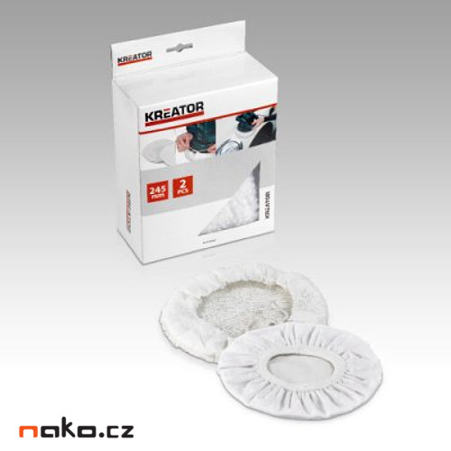 KREATOR KRT239090 2ks leštících kotoučů 245mm pro leštičky na laky Obrázek