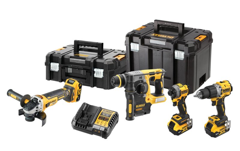 DeWALT DCK429P3T kombo sada bezuhlíkového aku nářadí 18V XR LiIon 3x 5Ah TSTAK