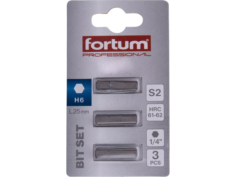 FORTUM-KITO 4741508 bit IMBUS 6x25mm S2 - 3ks