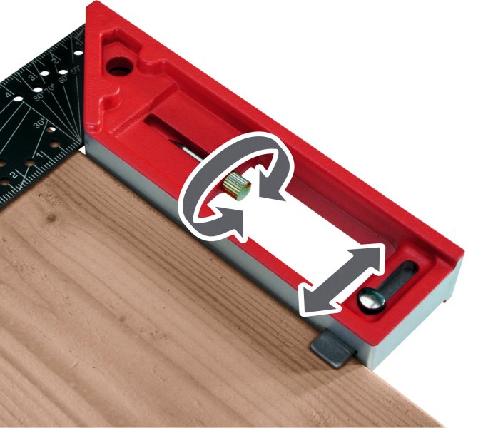 FORTUM 4784101 úhelník truhlářský multifunkční 300mm celokovový Obrázek