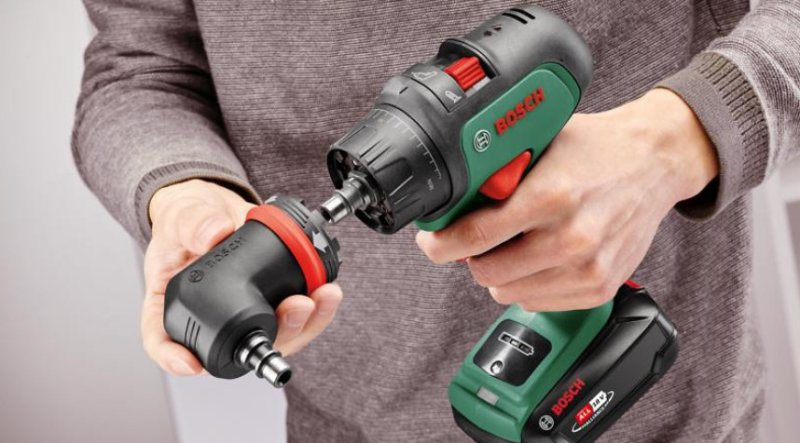 BOSCH AdvancedDrill 18 akumulátorový vrtací šroubovák s nástavci LiIon 1x2,5Ah 06039B5007 Obrázek