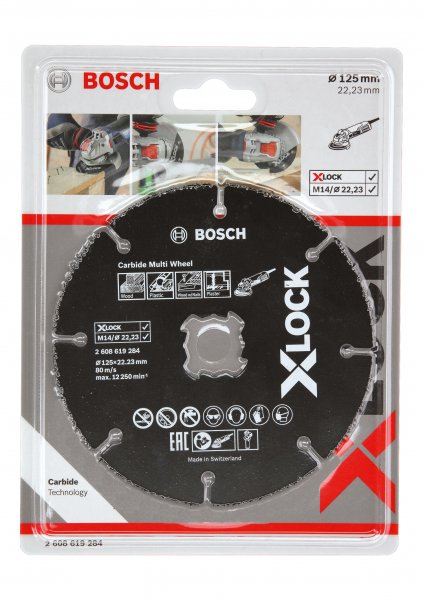 BOSCH řezný kotouč 125x22,23mm X-LOCK, Carbide Multi Wheel, 2608619284 Obrázek