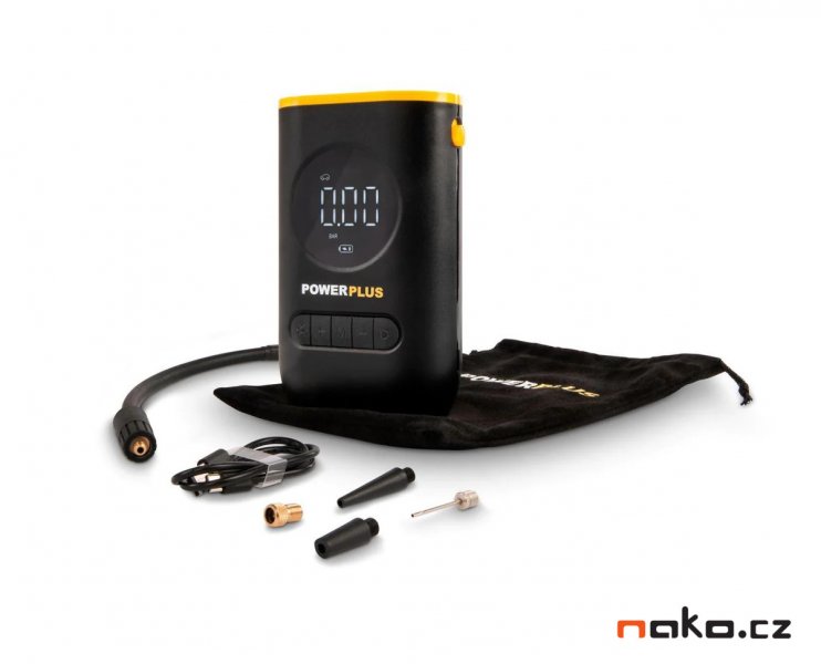 POWERPLUS POWX1710 aku kompresor 10bar 8V LiIon 2Ah Obrázek