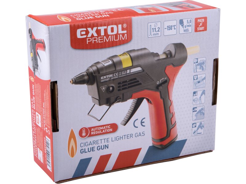 EXTOL PREMIUM 8899007 plynová tavná lepící pistole 11mm