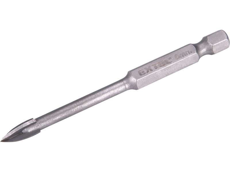 EXTOL PREMIUM 8801886 vrták na sklo a keramiku karbidový 6mm s šestihrannou stopkou Obrázek