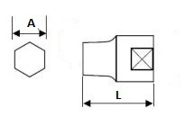 NAREX 76042111 hlavice 1/2" 11mm CrV 12-ti hran Obrázek