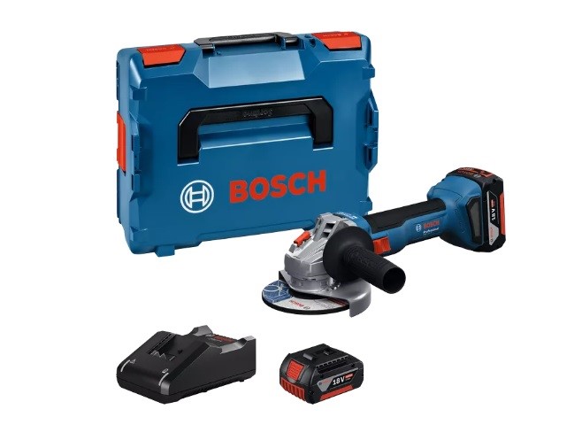 BOSCH PRO GWS 18V-8 aku úhlová bruska 125mm 18V 2x 4Ah LiIon 06019N9002