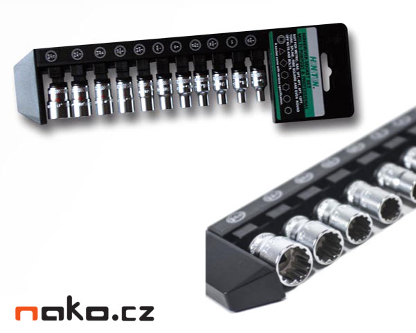 HONITON H2200 sada hlavic Honidriver 1/4 v plastové držáku, 11ks Obrázek