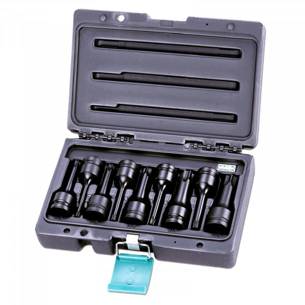 HONITON H5-IBS40009T sada průmyslových kovaných hlavic TORX 1/2" 9ks