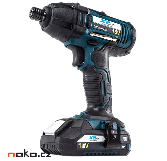 XTline XT102760 aku rázový utahovák 1/4" 18V LiIon 1x2Ah Obrázek
