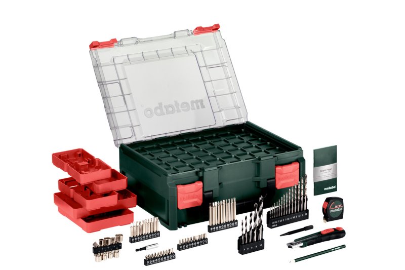 METABO BS 18 L SET aku vrtačka MOBILNÍ DÍLNA 18V 2x2Ah LiIon metaBOX 602321710 Obrázek