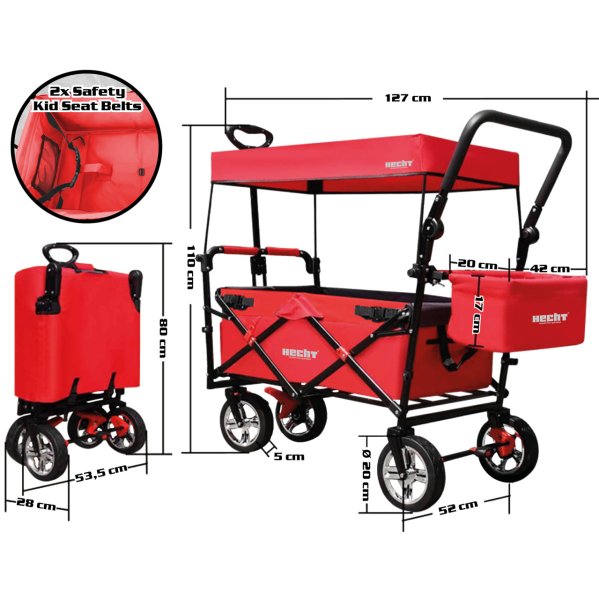 HECHT 50006 vozík pro volnočasové aktivity Obrázek