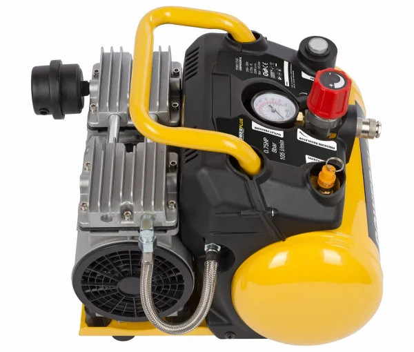 POWERPLUS POWX1724S bezolejový kompresor SILENT 6L + příslušenství Obrázek