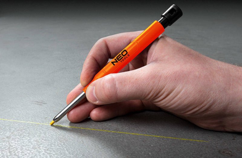 NEO TOOLS 13-816 tužka stolařská 165mm vysouvací + držák a 12ks tuh Obrázek