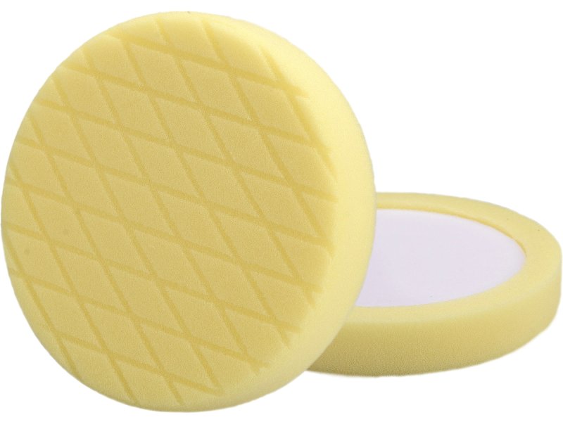 EXTOL PREMIUM 8804538 kotouč leštící pěnový T80 žlutý 180x35mm suchý zip 150mm, drážkovaný