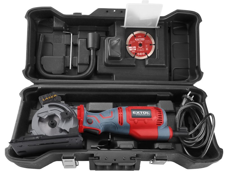 EXTOL PREMIUM 8893023 kotoučová zanořovací pila s laserem 89mm 705W Obrázek