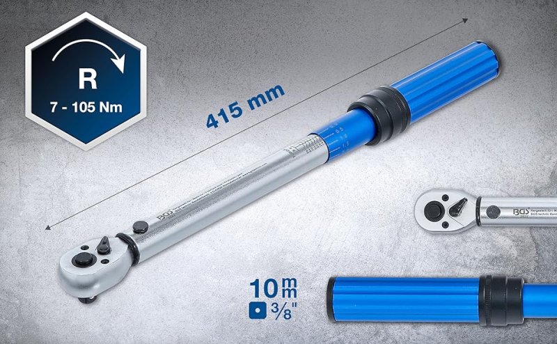 Klíč momentový ohybový 3/8"  7 - 105Nm BGS 2843