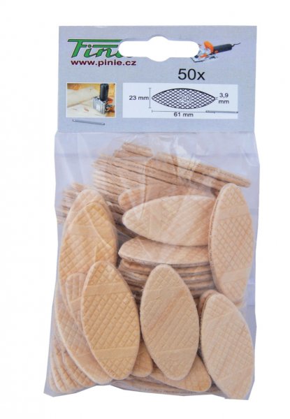 PINIE 160-050 dřevěné spojovací lamelky 45x15x3,9 mm - 50 ks