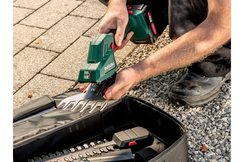 METABO SGS 18 LTX Q (verze bez aku) 18V aku nůžky na trávu a keře Obrázek